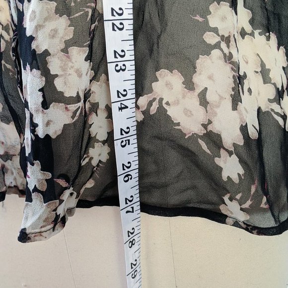 100% silk blouse sheer US 14 / XL - Picture 6 of 9